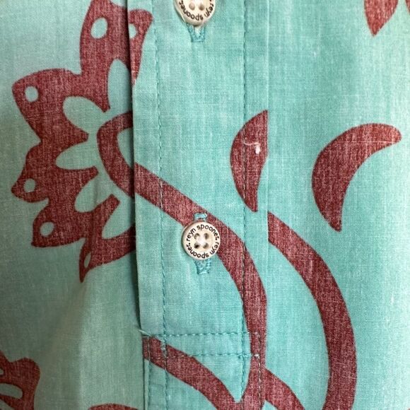 Vintage Reyn Spooner Shirt Reverse Print Pullover Monstera Leaf Size L - Picture 7 of 15